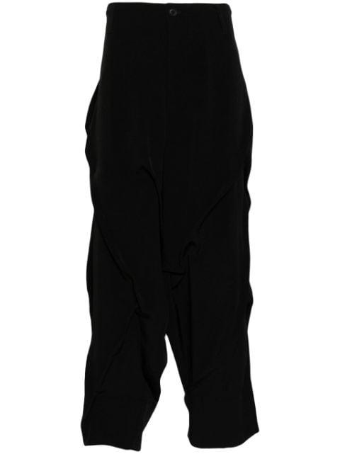 pleated drop-crotch trousers by YOHJI YAMAMOTO