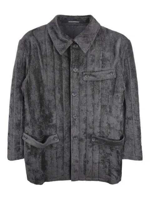 pleated linen jacket by YOHJI YAMAMOTO