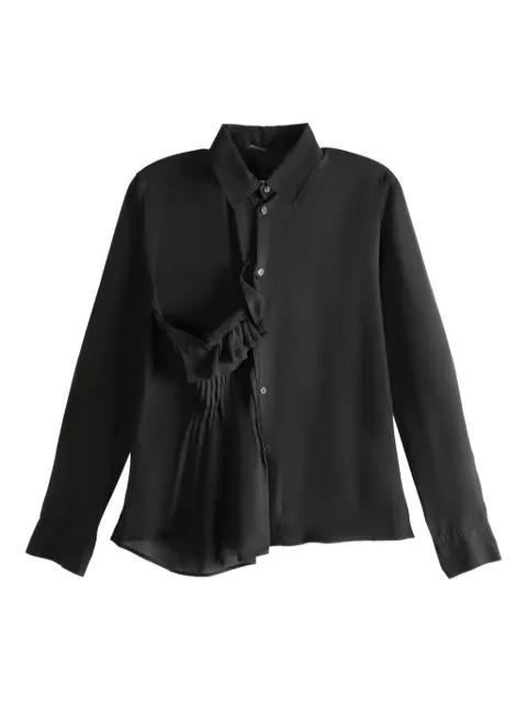 pleated ruffle shirt by YOHJI YAMAMOTO