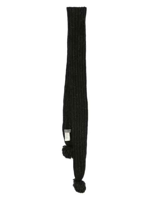 pompom-detail scarf by YOHJI YAMAMOTO