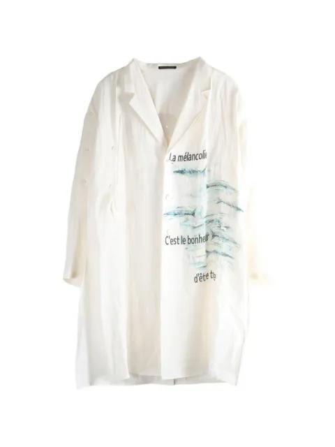printed coat by YOHJI YAMAMOTO