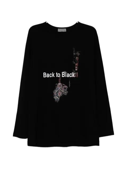 printed long-sleeve T-shirt by YOHJI YAMAMOTO
