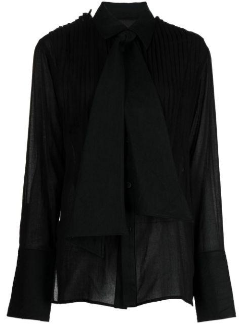 pussy-bow collar blouse by YOHJI YAMAMOTO