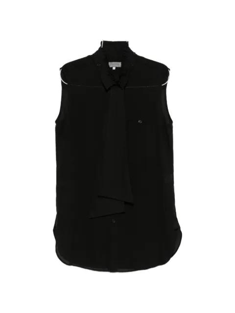 pussy-bow sleeveless top by YOHJI YAMAMOTO