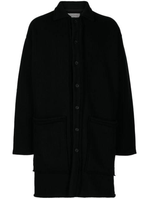 raw-edge knitted cardigan by YOHJI YAMAMOTO