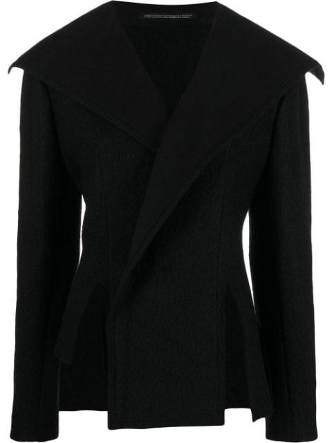 sailor-collar slit-detail jacket by YOHJI YAMAMOTO