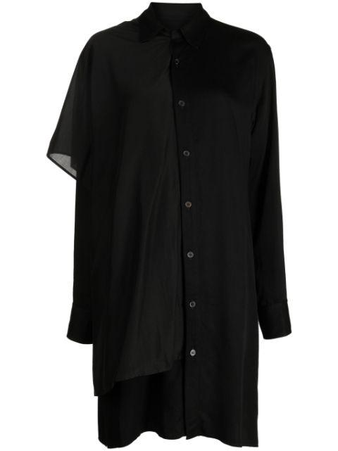 satin stole shirtdress by YOHJI YAMAMOTO