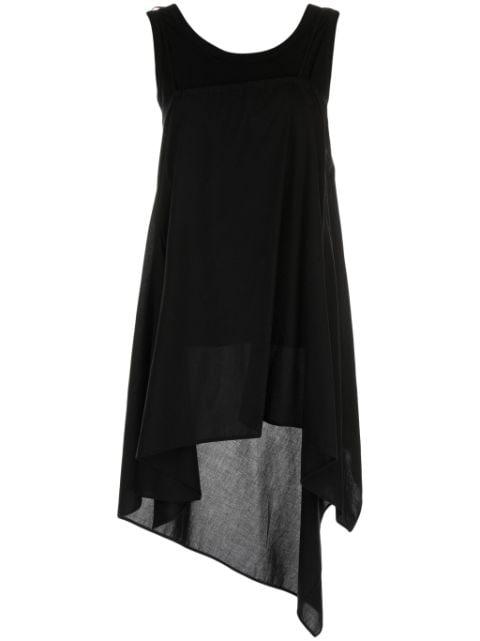 scoop-back cotton top by YOHJI YAMAMOTO
