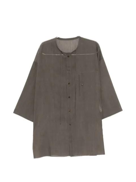 semi-sheer wide-sleeve shirt by YOHJI YAMAMOTO