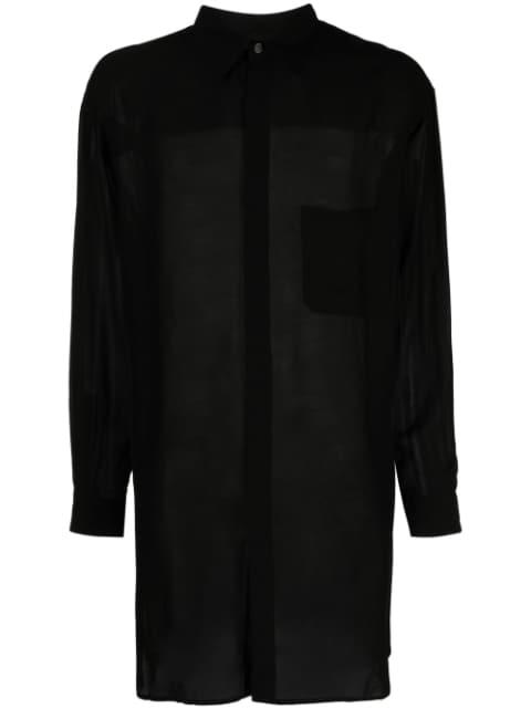 sheer-finish long shirt by YOHJI YAMAMOTO