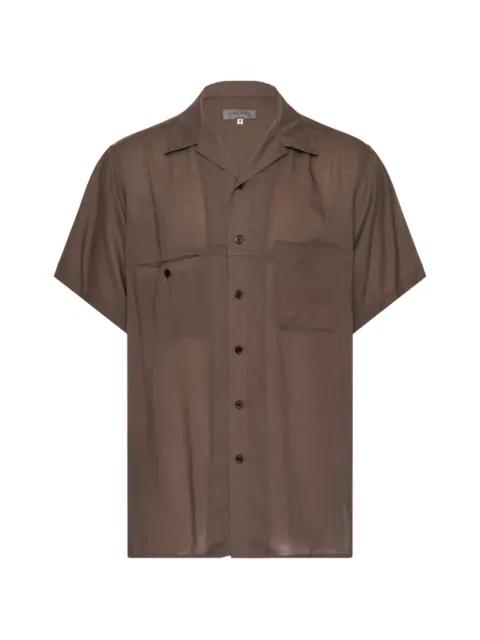 short-sleeve camp-collar shirt by YOHJI YAMAMOTO