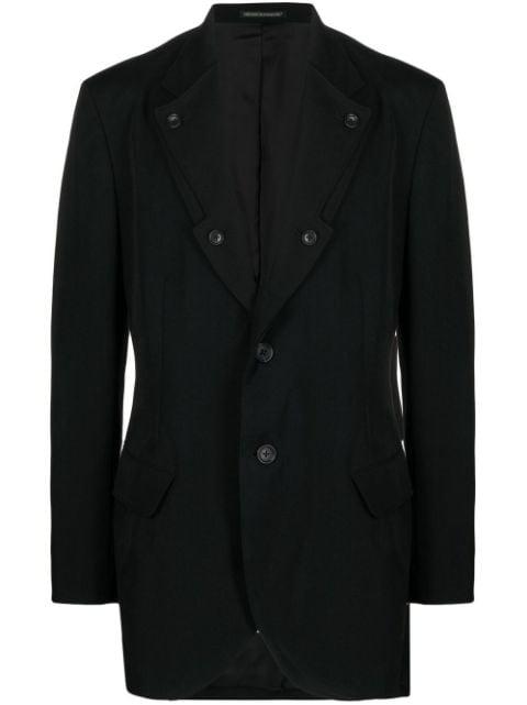 single-breasted fitted blazer by YOHJI YAMAMOTO