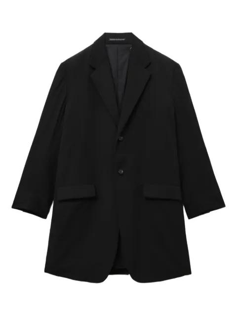 single-breasted wool coat by YOHJI YAMAMOTO