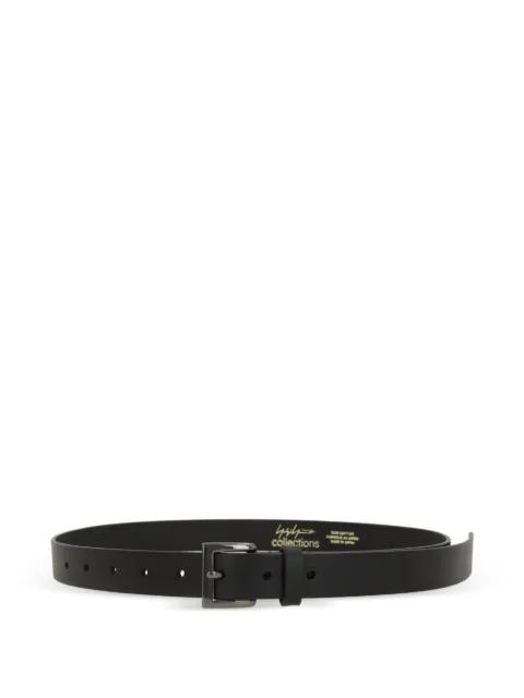 square-buckle leather belt by YOHJI YAMAMOTO