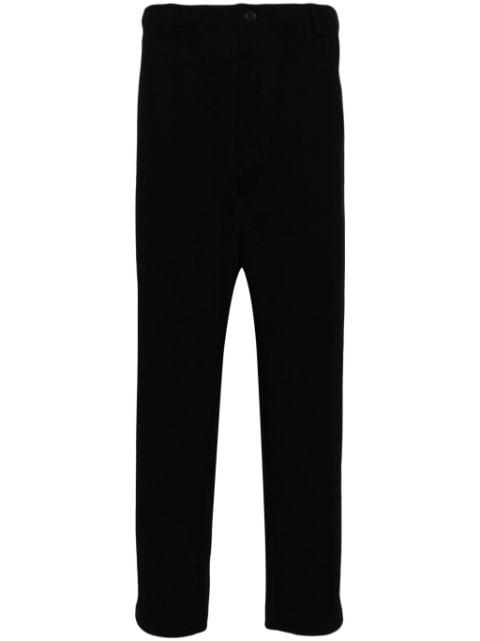 straight-leg cotton trousers by YOHJI YAMAMOTO