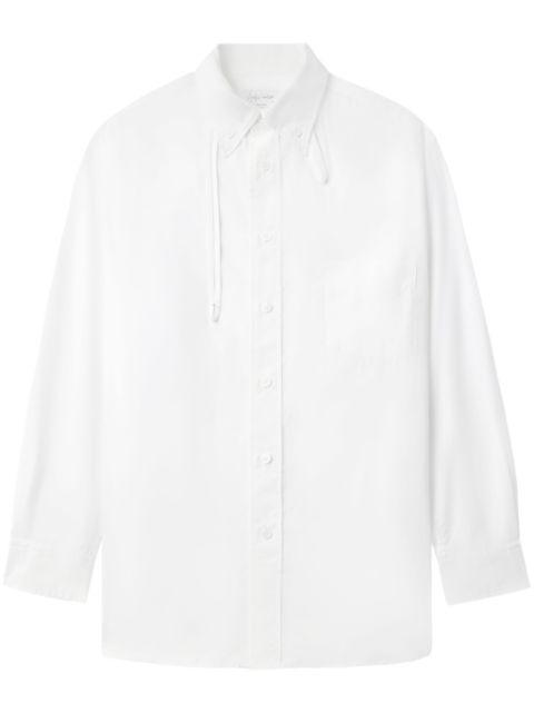 strap-detail shirt by YOHJI YAMAMOTO