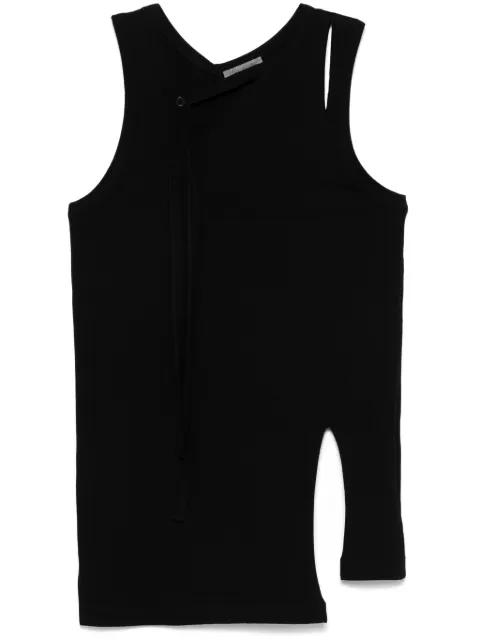 strap-detail tank top by YOHJI YAMAMOTO
