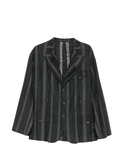 stripe-pattern notched-lapel blazer by YOHJI YAMAMOTO