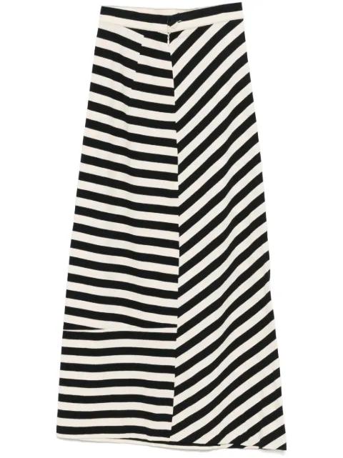striped maxi skirt by YOHJI YAMAMOTO