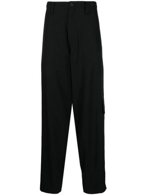 tapered-leg wool trousers by YOHJI YAMAMOTO