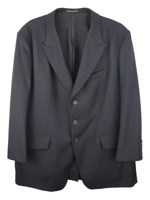 three-button wool blazer by YOHJI YAMAMOTO