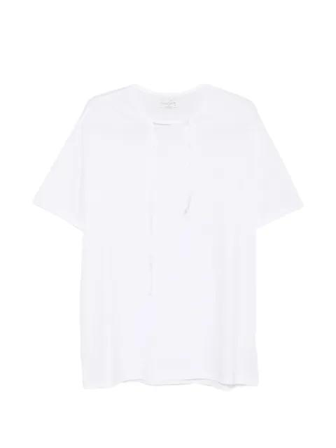 tie detail T-shirt by YOHJI YAMAMOTO