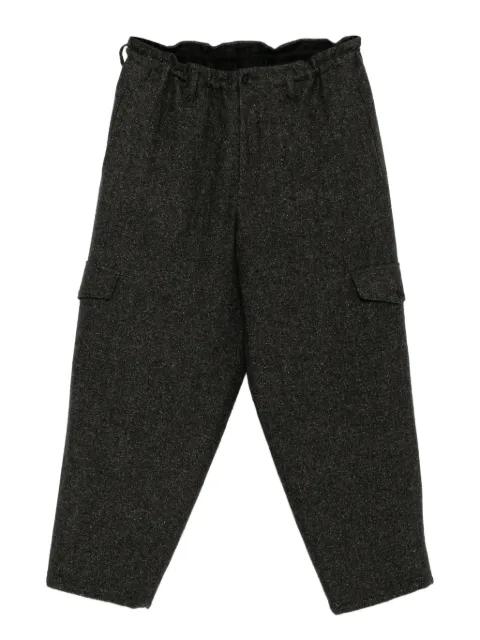 tweed side-pocket trousers by YOHJI YAMAMOTO