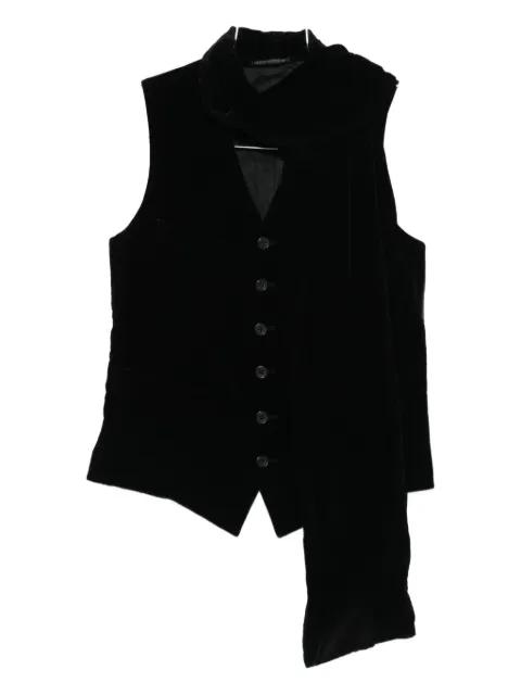 velvet-finish vest by YOHJI YAMAMOTO