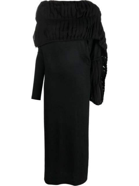 wool and cotton dress by YOHJI YAMAMOTO