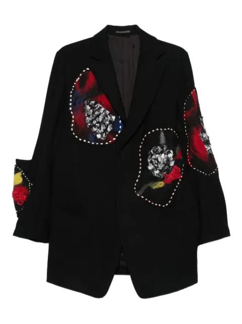wool panelled jacket by YOHJI YAMAMOTO