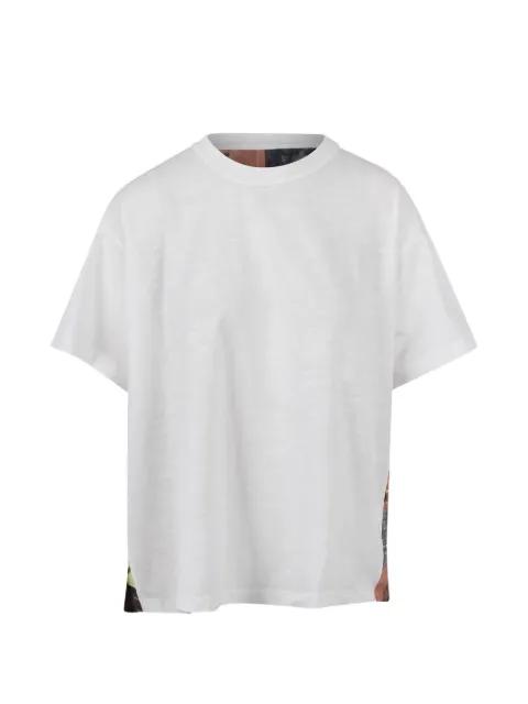 patchwork-print T-shirt by YOSHI KONDO