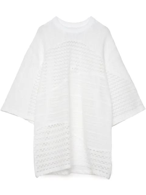 Wave Various Lace t-shirt by YOSHIOKUBO