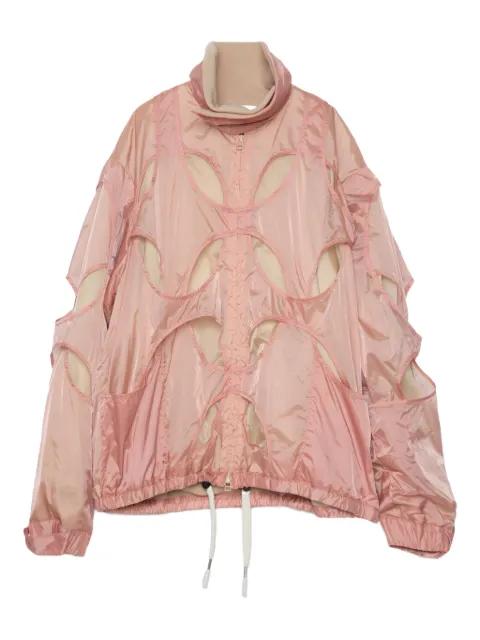 cut-out high-neck jacket by YOSHIOKUBO