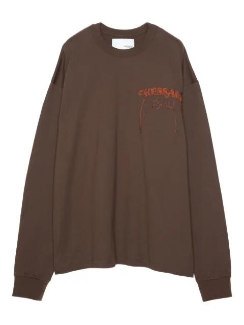 graphic-print long-sleeve T-shirt by YOSHIOKUBO