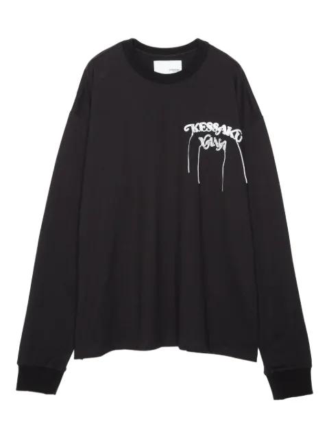 graphic-print long-sleeve T-shirt by YOSHIOKUBO