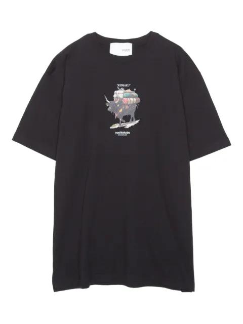 ox-print T-shirt by YOSHIOKUBO