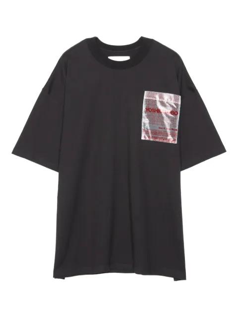 patch-pocket cotton T-shirt by YOSHIOKUBO