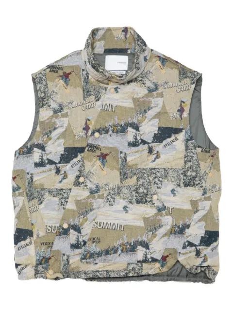 photograph-print gilet by YOSHIOKUBO