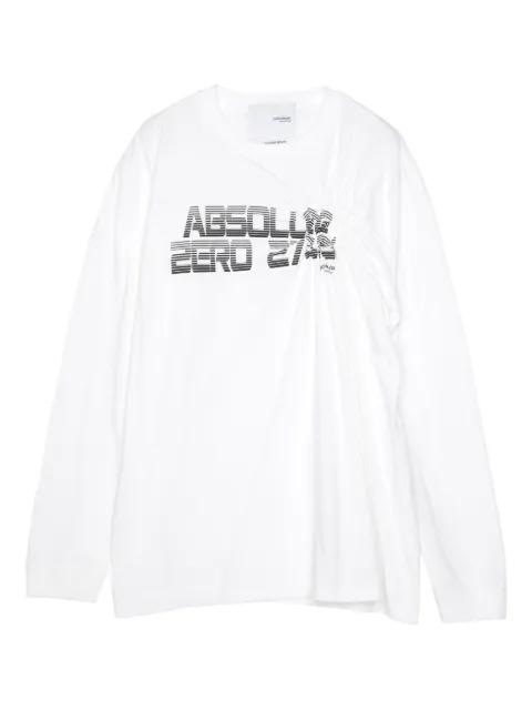 slogan-print T-shirt by YOSHIOKUBO