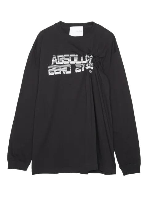 slogan-print T-shirt by YOSHIOKUBO