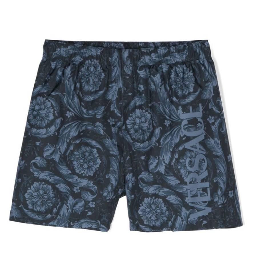 Young Versace Boys Barocco Print Swim Shorts by YOUNG VERSACE
