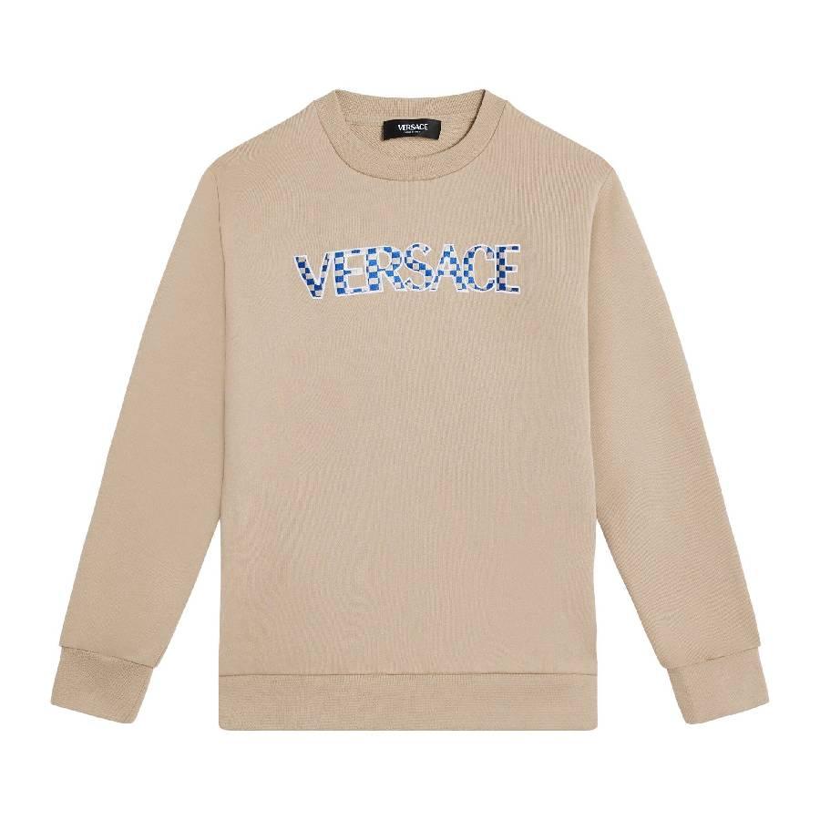 Young Versace Boys Cotton Long-Sleeves Crew Neck Shirt by YOUNG VERSACE