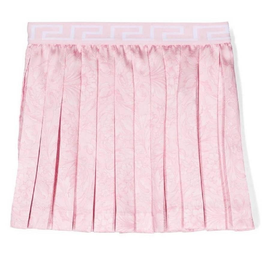 Young Versace Girls Pleated Barocco Skirt by YOUNG VERSACE