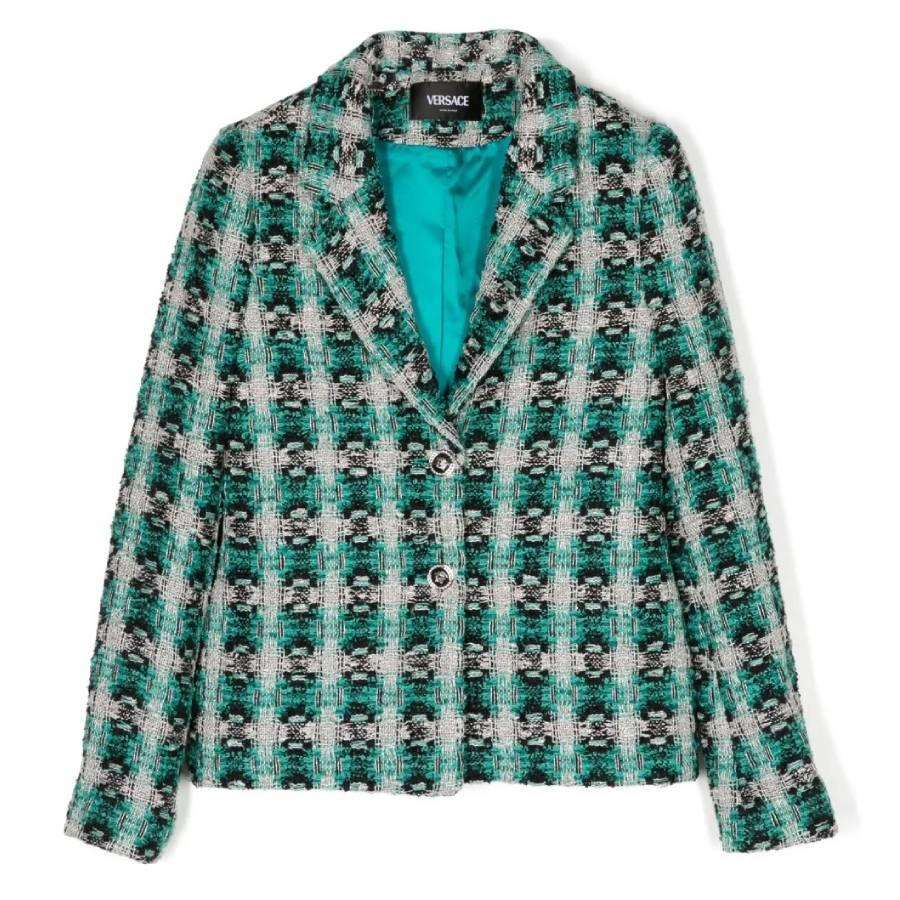 Young Versace Girls Tweed Blazer Jacket by YOUNG VERSACE