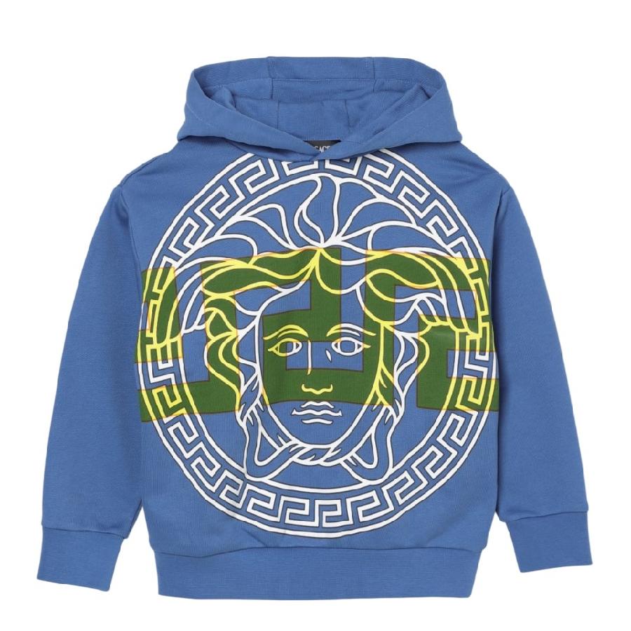 Young Versace Kids Medusa Big Greca Hoodie by YOUNG VERSACE
