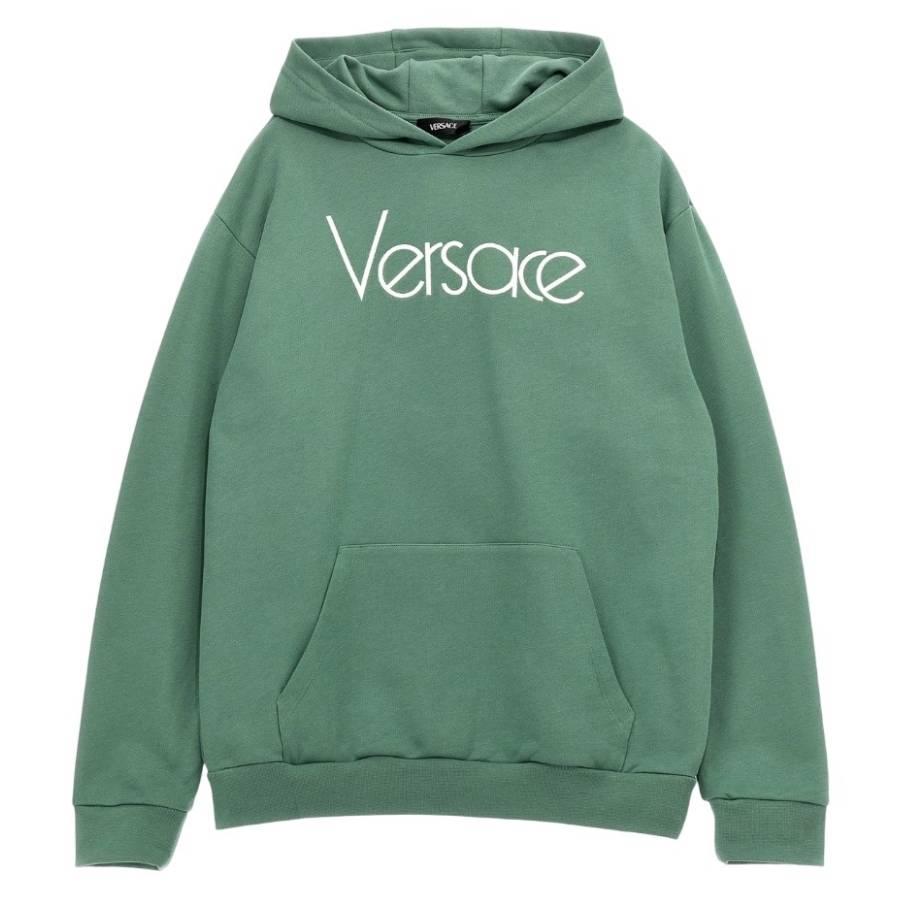 Young Versace Kids Re-Edition Logo Hoodie by YOUNG VERSACE