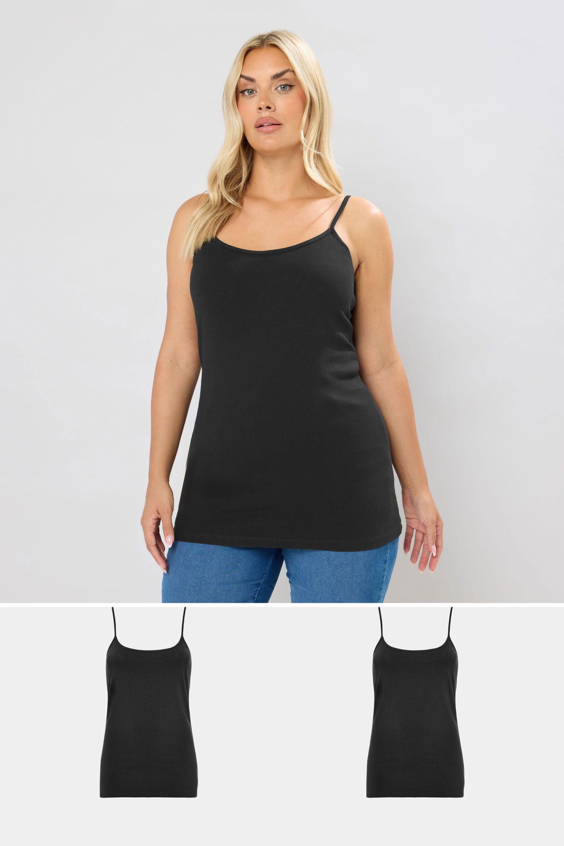 2 Pack Cami Vest Tops by YOURS