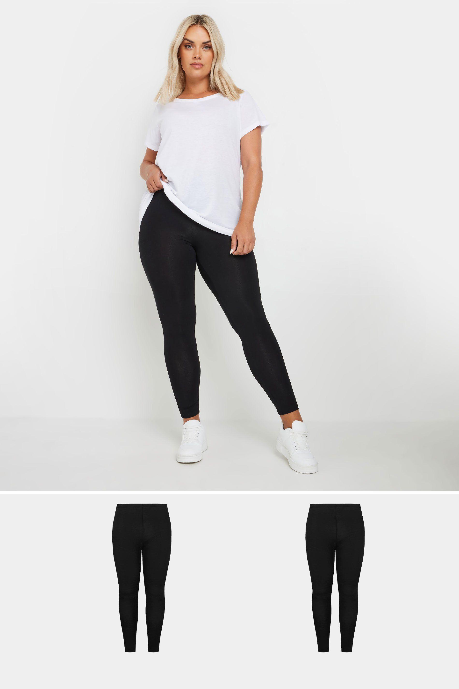 2 Pack Jersey Leggings by YOURS
