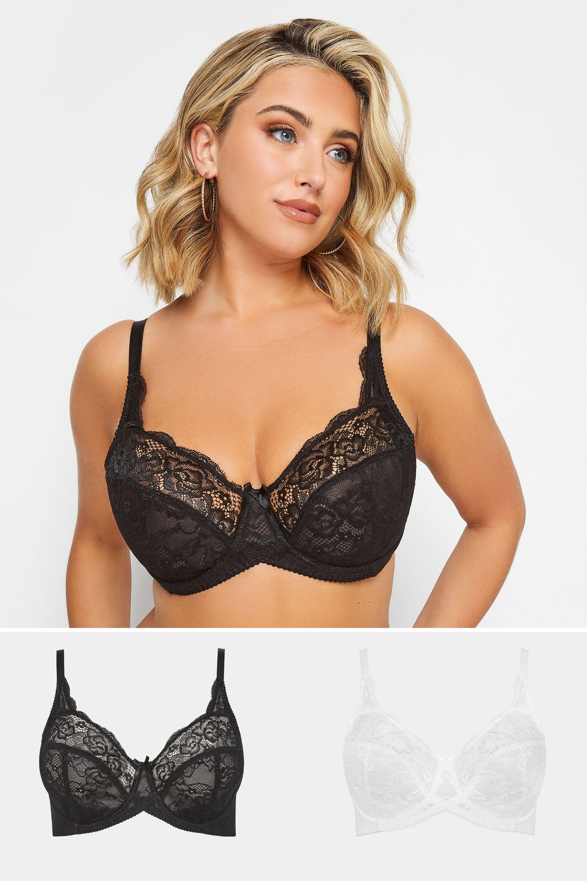 2 Pack Lace Wired Bras by YOURS