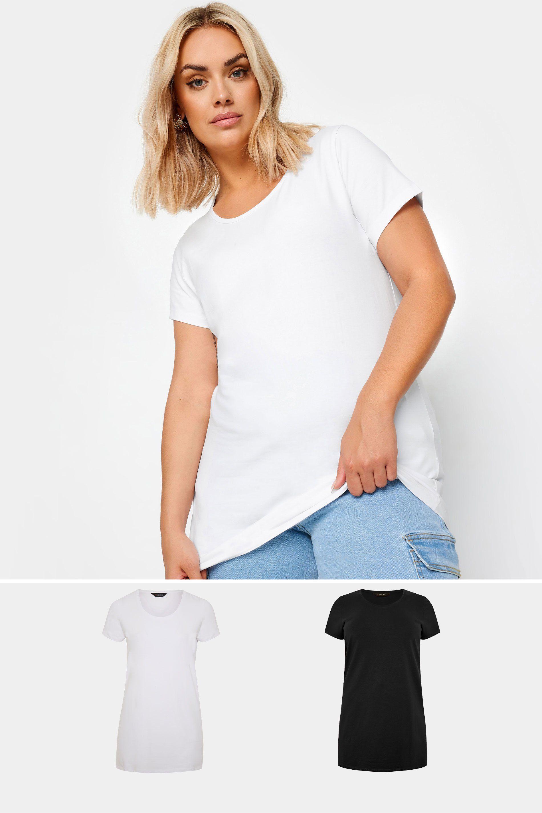 2 Pack Longline T-Shirts by YOURS